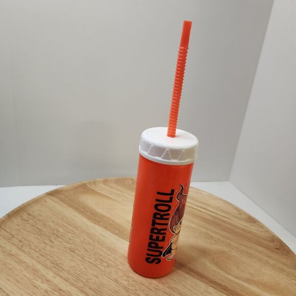 90s SuperTroll Drinking Cup – Straw Lid Tumbler, Collector’s Item - Picture 2 of 5